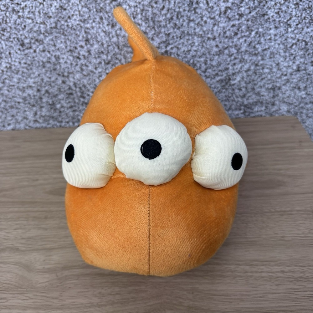 Universal Studios The Simpsons Blinky The 3 Three Eyed Fish Plush 15'' Goldfish